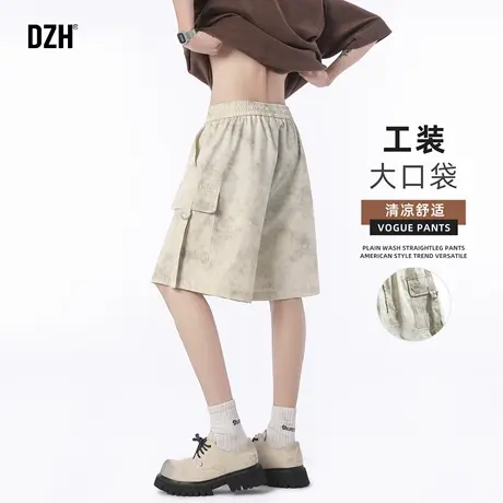 男士迷彩大口袋美式短裤男款夏季新款高级感运动裤工装五分中裤男商品大图