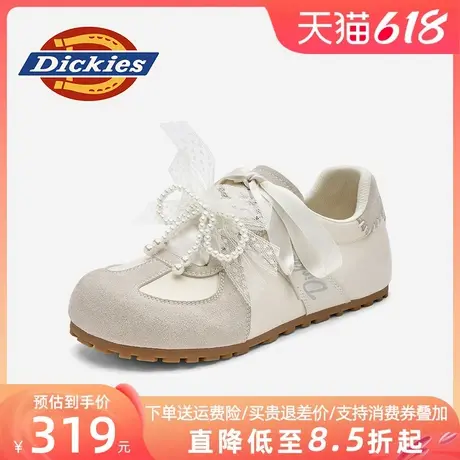 Dickies女鞋2025新款夏季透气鞋子珍珠蝴蝶结板鞋女款女士休闲鞋商品大图