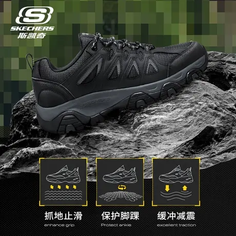 Skechers/斯凯奇男鞋官方正品新款透气休闲鞋减震厚底户外运动鞋商品大图