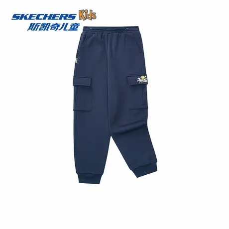 Skechers斯凯奇Smileyworld联名系列儿童宽松柔软舒适针织长裤商品大图