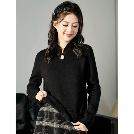 唐狮春秋季新款女打底衫长袖T恤薄款显瘦宽松遮肉休闲风浅灰色TE图片