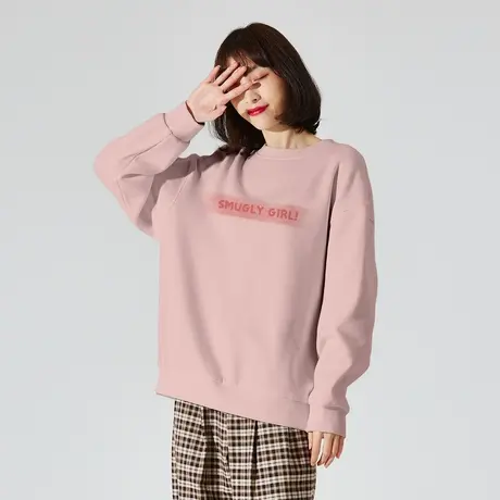 唐狮新款宽松卫衣女秋冬加厚韩版圆领时尚慵懒风长袖外套潮图片