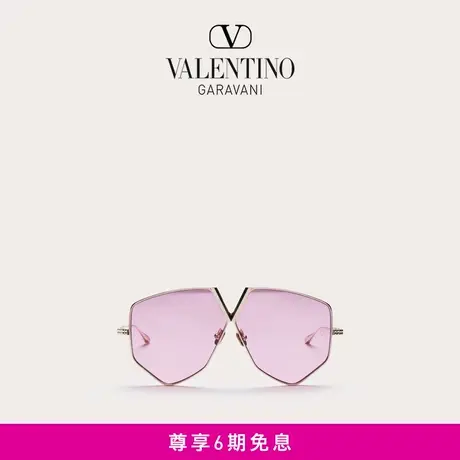 华伦天奴VALENTINO V - HEXAGON 钛合六边形飞行员太阳眼镜图片
