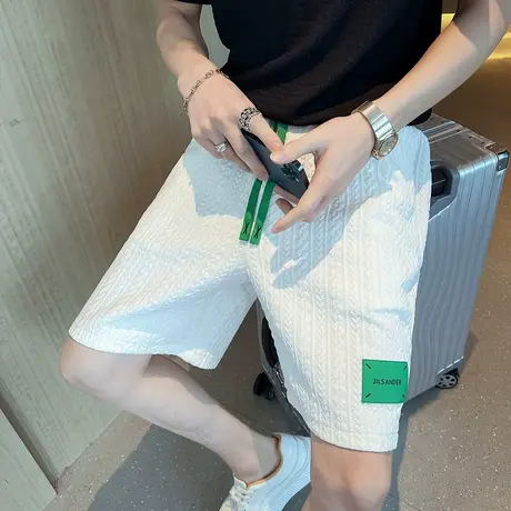 运动短裤男夏季时尚ins高街休闲外穿大裤衩阔腿直筒潮流五分裤子商品大图