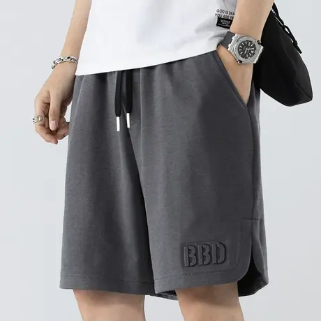 美式篮球短裤男士夏季薄款针织运动休闲中裤男裤子五分半截裤男款商品大图