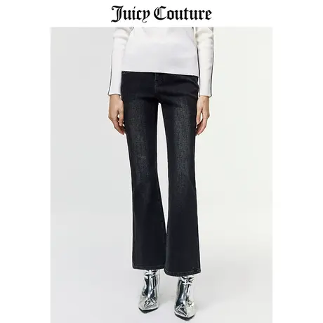 Juicy Couture橘滋牛仔裤女美式春季新款显瘦烫钻微喇休闲长裤商品大图