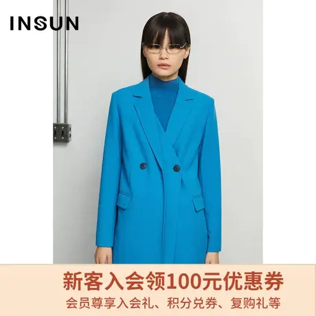 恩裳商场同款冬季时尚简约大气轻商务H型职场西服外套图片