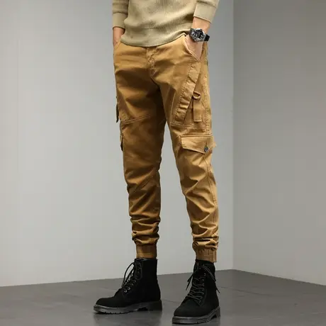 百搭男裤宽松工装裤潮流裤子男款夏季透气九分裤男款夏季商品大图