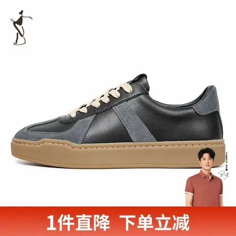 才子男鞋休闲滑板鞋男2024春季新款厚底复古板鞋低帮跑步运动鞋子商品大图