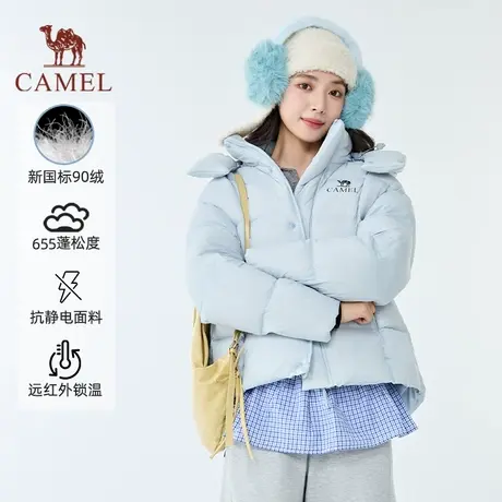 【北影lite】骆驼2025年秋冬新款羽绒服情侣款保暖防风厚款大围领商品大图