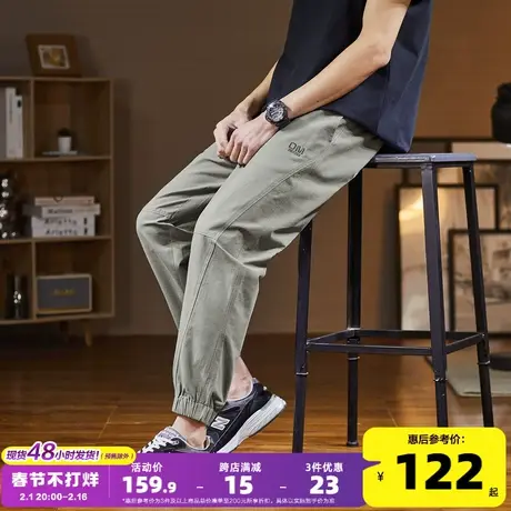 唐狮24春夏新款工装裤男韩版束脚宽松休闲裤长裤子男款潮牌图片