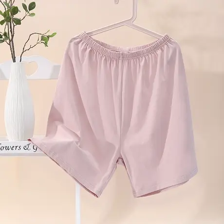 女士宽松睡觉穿的短裤睡裤大码休闲居家棉夏五分商品大图