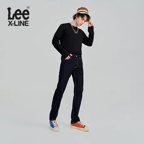LeeXLINE23新品经典版日常四季款清水洗男士中腰牛仔长裤休闲潮流图片