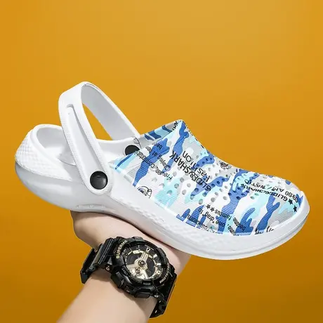 雨鞋 男款夏季胶鞋水鞋防水防滑男软底厨房凉鞋潮流室外钓鱼鞋子商品大图