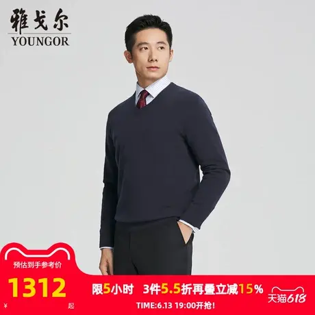 【商场同款】雅戈尔男士羊绒衫秋冬新款官方商务休闲保暖羊绒衫男图片