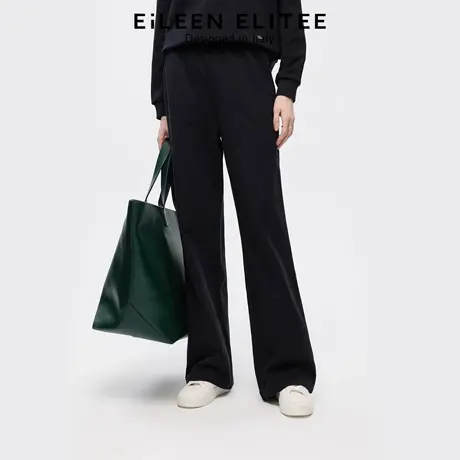 朗姿欧洲EiLEEN ELITEE纯棉休闲卫裤宽松气质裤子2025年秋季新款商品大图