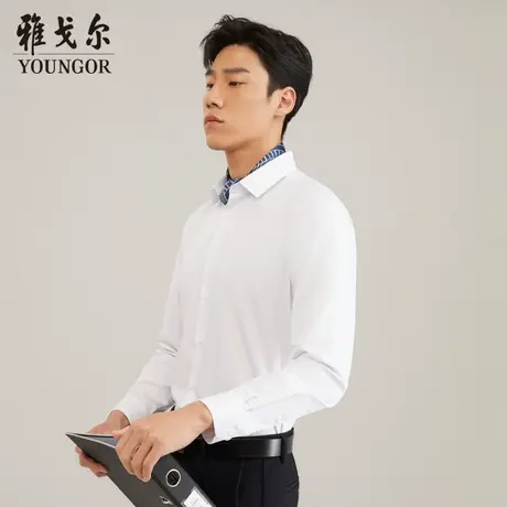 雅戈尔旗下CEO系列 长袖衬衫商务休闲男商品大图