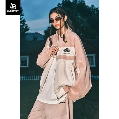 Lilbetter仿麂皮外套男冬棉衣美式潮流棉袄复古夹克棉服保暖衣服商品大图