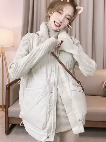 羽绒棉马甲女秋冬外搭2023年新款外穿韩版马夹百搭背心外套坎肩潮商品大图