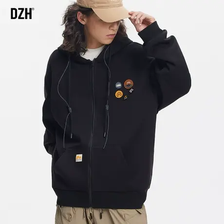 男士连帽打底衫男开衫卫衣男款2024年春季新款潮牌上衣青少年外套商品大图