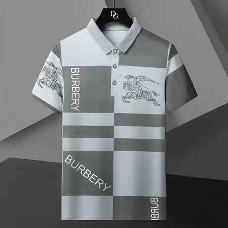 polo衫男士短袖纯棉夏季新款t恤运动休闲透气翻领半袖有领体恤ins商品大图