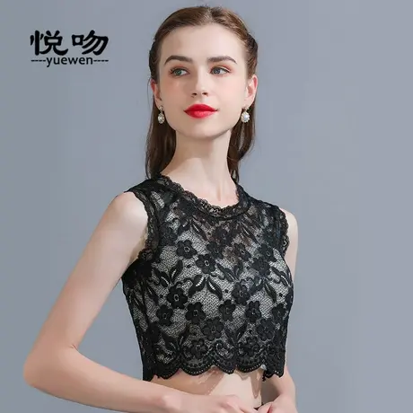 半截蕾丝吊带背心女内搭夏薄款2024新款防走光抹胸半身美背小背心图片