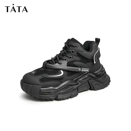 Tata他她时尚炸街厚底松糕老爹鞋女增高薄款鞋2023夏新款W7AA1AM3图片