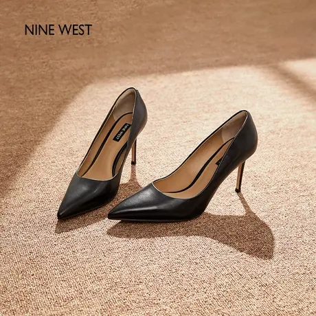 【商场同款】Nine West/玖熙高跟鞋女气质名媛高级感秋细跟不累脚商品大图