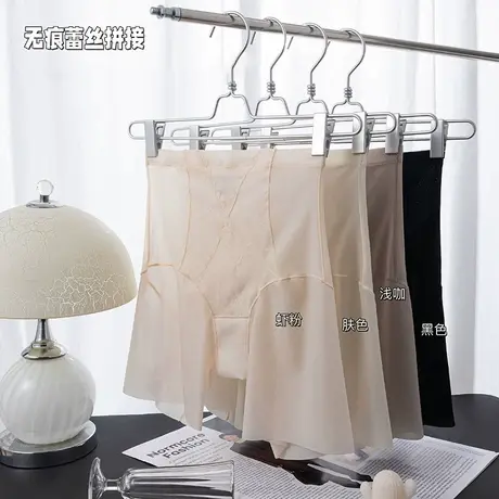 奥维丝丽高腰齐腿塑身裤无痕冰丝薄款收腹提臀安全裤平角裤不卷边商品大图
