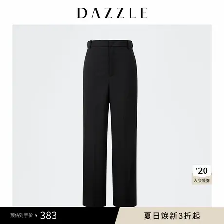DAZZLE地素奥莱 精纺羊毛直筒显瘦休闲裤西裤女2D1Q4311A商品大图