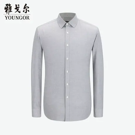 雅戈尔奥莱 商场同款男士衬衫秋冬新款官方商务休闲DP免烫衬衫男商品大图