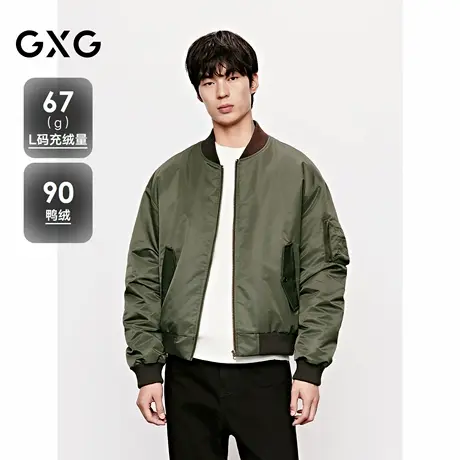 GXG男装 棒球领羽绒服加厚外套短款羽绒服 25年冬新品商品大图