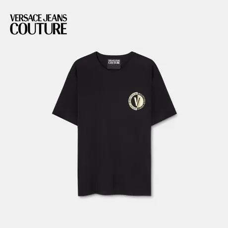 【限时优惠】VERSACE JEANS COUTURE 男士T恤简约棉质短袖上衣商品大图
