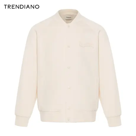 TRENDIANO官方立体字母微阔棒球服夹克外套男潮2023新款冬季图片