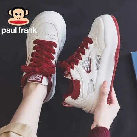 大嘴猴夏季网面女鞋小白鞋2023新款百搭透气运动鞋厚底休闲板鞋子商品大图