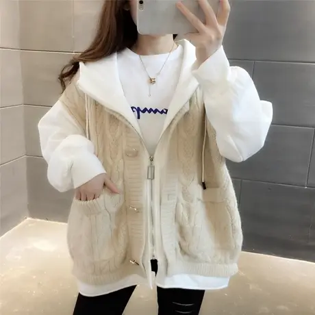 毛衣2023年新款女装秋冬季秋款秋装女士针织开衫宽松百搭外穿爆款图片