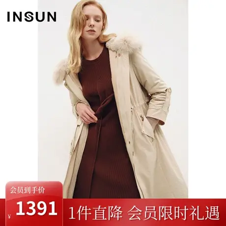 [都会御寒]恩裳COVER冬季2022层次肌理感轻薄舒适两穿派克服商品大图