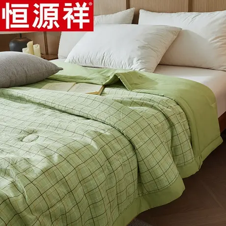 恒源祥空调被夏季春秋被薄款大豆纤维被子抗菌夏凉被可机洗夏被商品大图