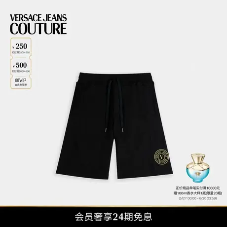 【春夏新品】VERSACE JEANS COUTURE 男士V-Emblem运动短裤商品大图