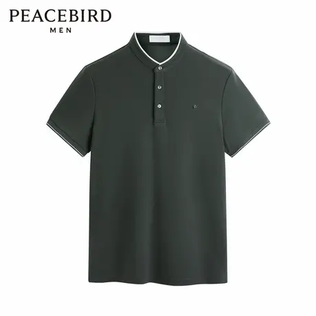 太平鸟男装 夏季新款修身立领Polo衫图片