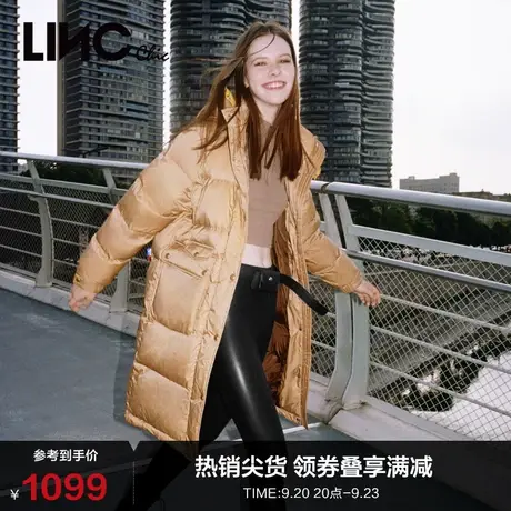 LINCCHIC金羽杰羽绒服女高充绒中长款羽绒服女冬季Y22806323Y商品大图