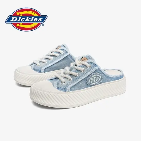Dickies半拖鞋男款2025新款夏季薄款软底潮流一脚蹬帆布鞋子男潮商品大图