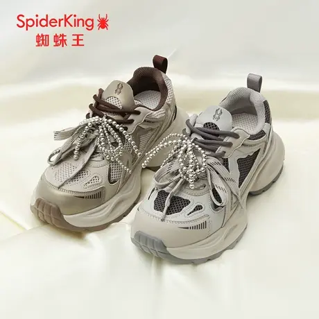 SPIDER KING/蜘蛛王正品女老爹鞋2025秋新款网面运动厚底潮流爆款图片