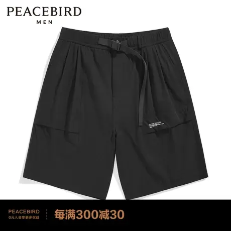 太平鸟男装 2022年夏季新款工装中短裤男潮B1GCC2523商品大图