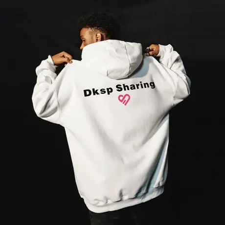 Nuthink美式潮牌简约加绒加厚连帽卫衣男潮宽松大码春季保暖外套商品大图