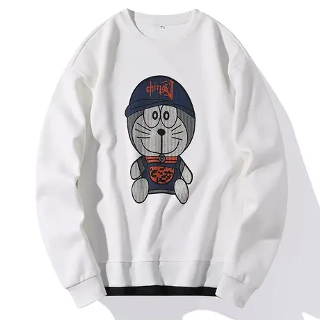 春季卫衣男士新款长袖t恤潮流宽松休闲卡通印花圆领运动上衣服男商品大图