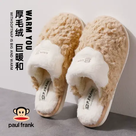 大嘴猴棉拖鞋女士2022秋冬季新款家居保暖防滑情侣室内毛毛拖鞋冬商品大图