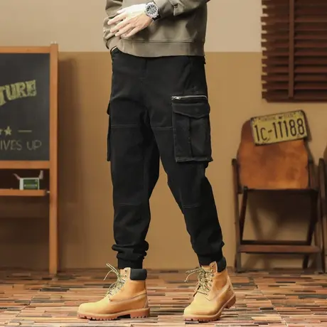 男款裤子潮流舒适工装裤休闲裤子男款潮流高级感秋冬季潮流男裤商品大图