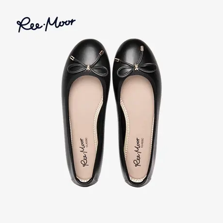 REEMOOR睿慕百搭通勤浅口软底上班鞋舒卷鞋温柔妈妈平底单鞋女商品大图