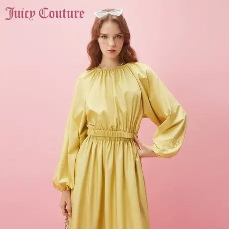 Juicy Couture橘滋春夏新款衬衫长袖短款灯笼袖刺绣气质通勤女商品大图